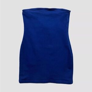 Zara Royal Blue Strapless Mini Dress - Size M
